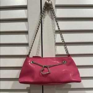 Pink Chain Shoulder Bag